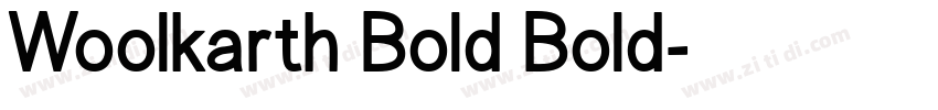 Woolkarth Bold Bold字体转换